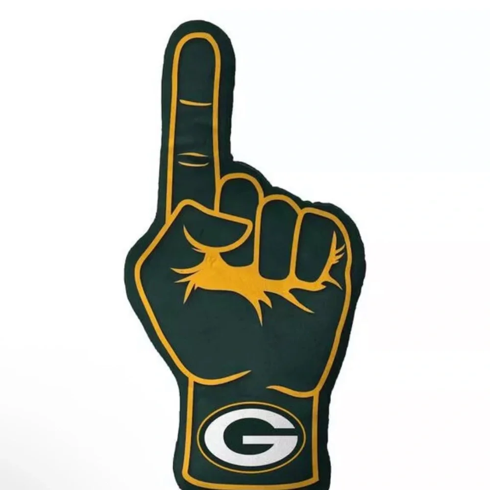 Green Bay Packers plush fan finger pillow! New with tags!